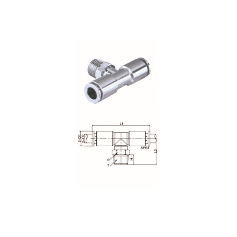 Pb-tee middle threaded metal joint (all copper plated nickel)